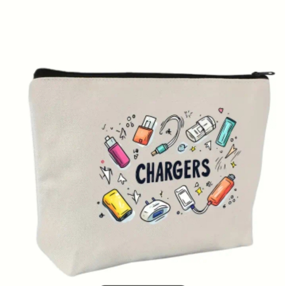 ✨️3 FOR 28✨️ 🆕️🔋CANVAS CHARGERS STORAGE BAG🔋